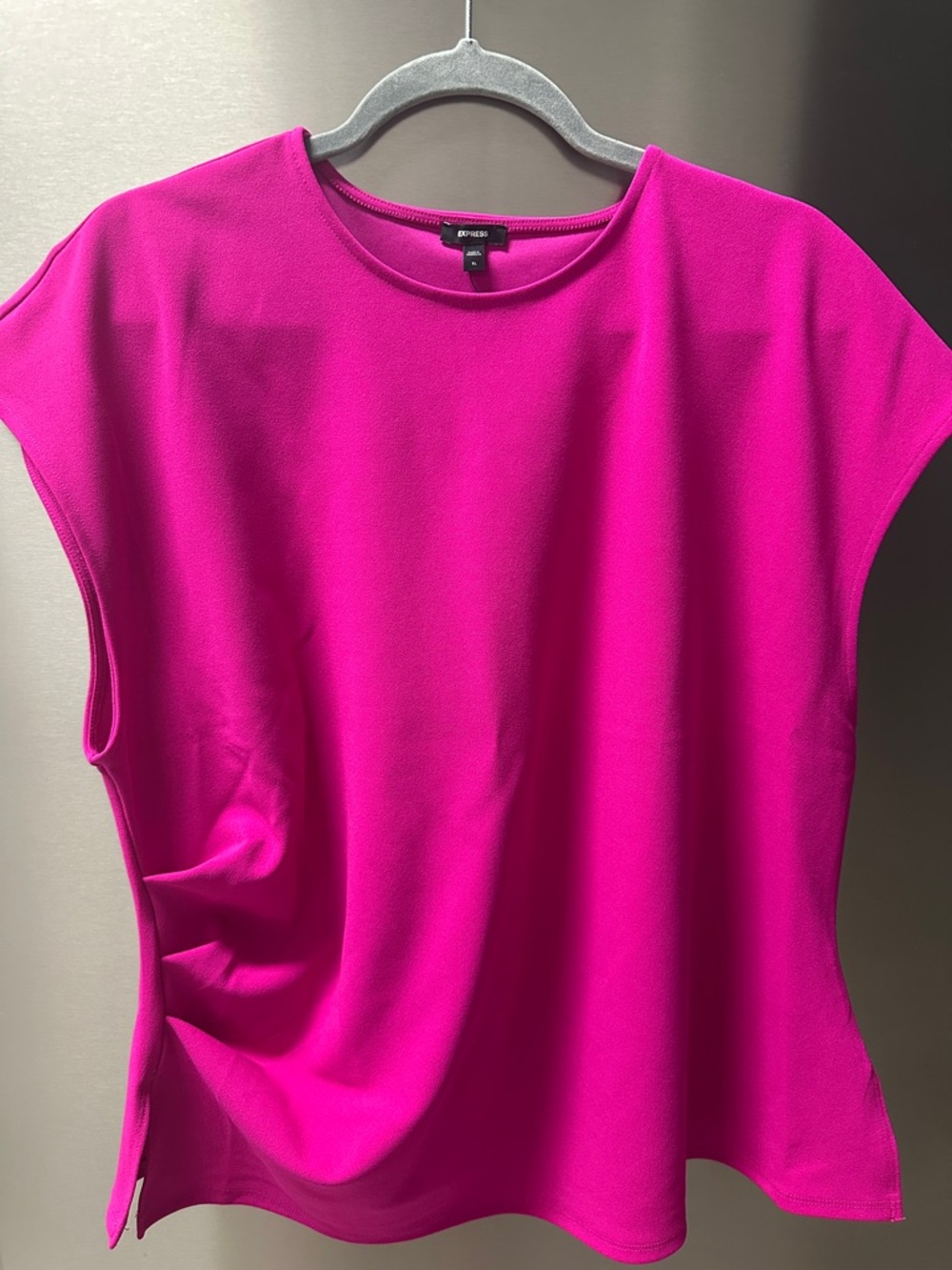 Express Fuchsia Cap Sleeve Tank Top